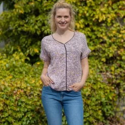 ChaCha Dame Kortærmet bluse - B-171
