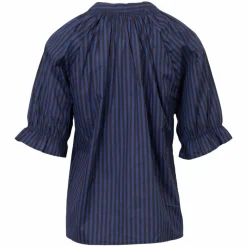 ChaCha Dame Skjorte - Navy/Brown