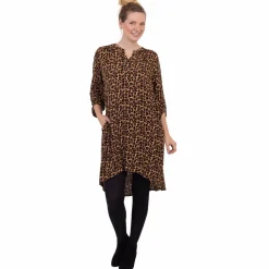 ChaCha Dame Tunika - Brown Animal