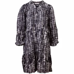 ChaCha Dress Dobby Dame Kjole - Black/White