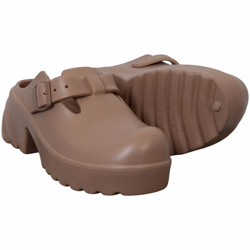 Chunky Dame Clogs - Sand