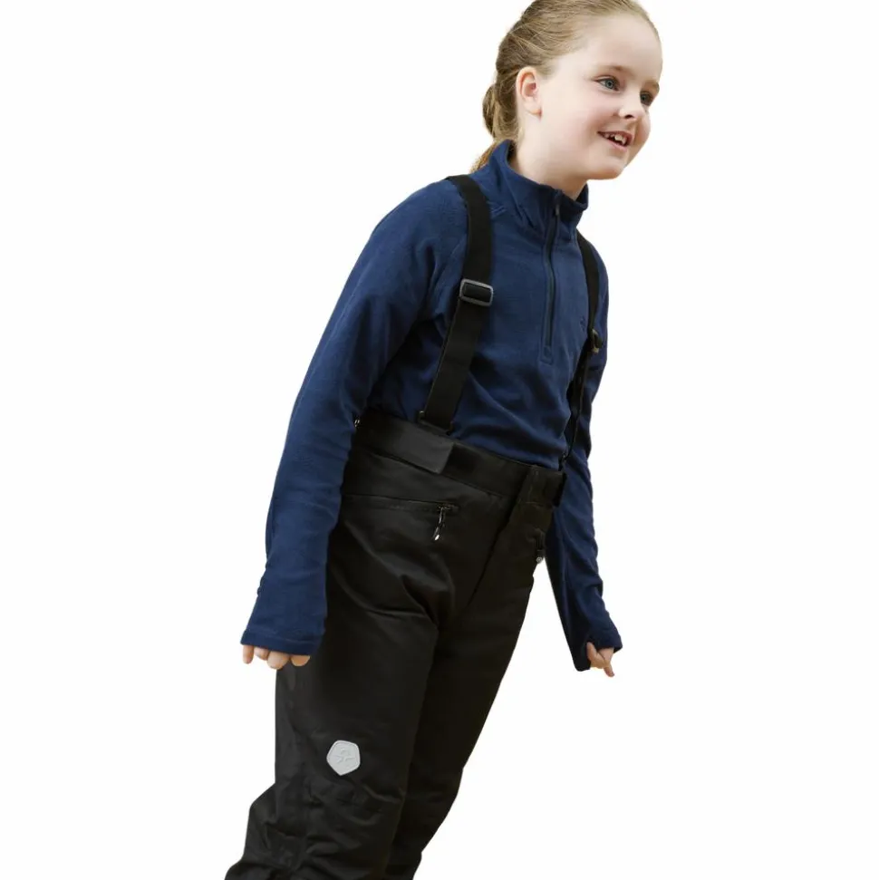 Color Kids Børne Skibukser m. BIONIC-FINISH® ECO coating - Black