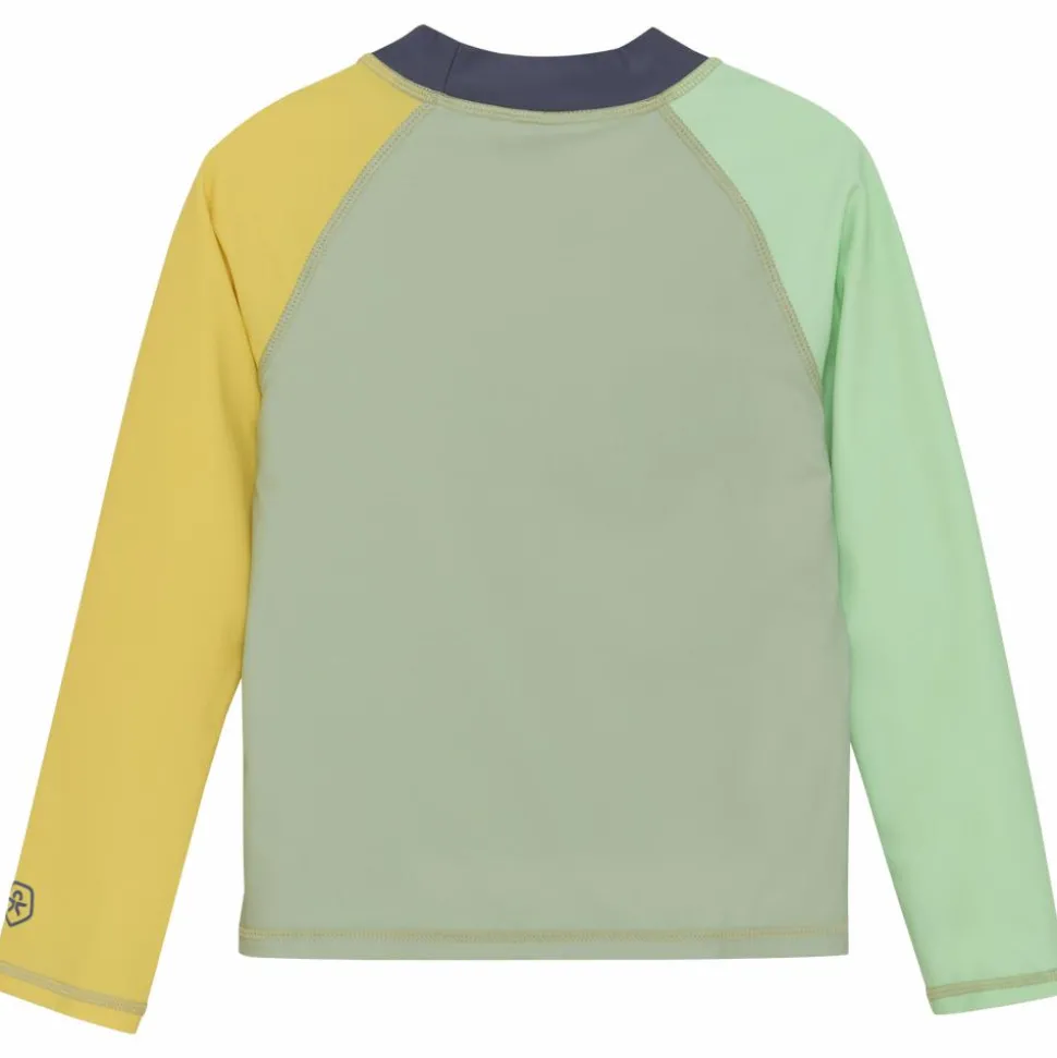 Color Kids Drenge Badebluse UV 50+ - Iceberg Green