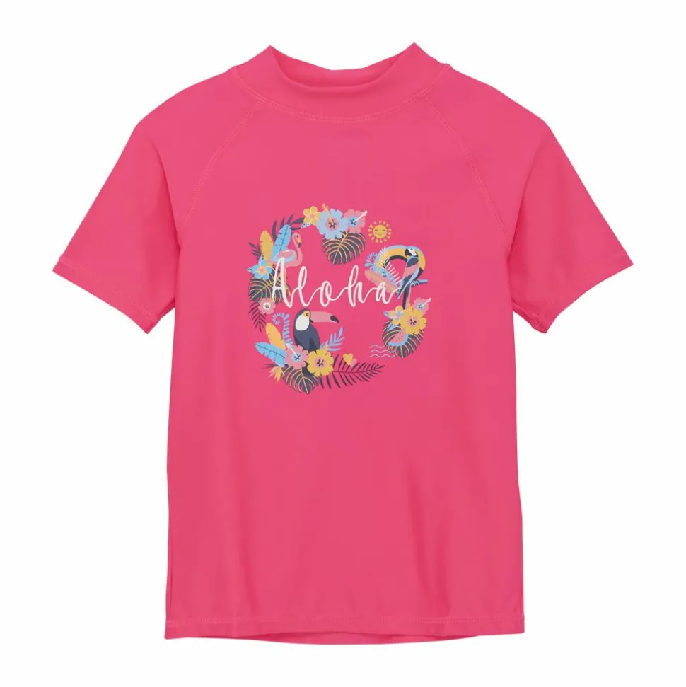 Color Kids Pige Badebluse UV 50+ - Knockout Pink