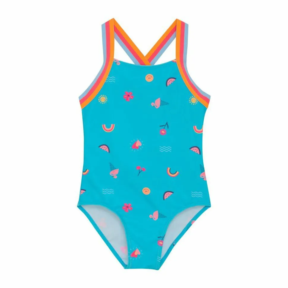 Color Kids Pige Badedragt - River Blue