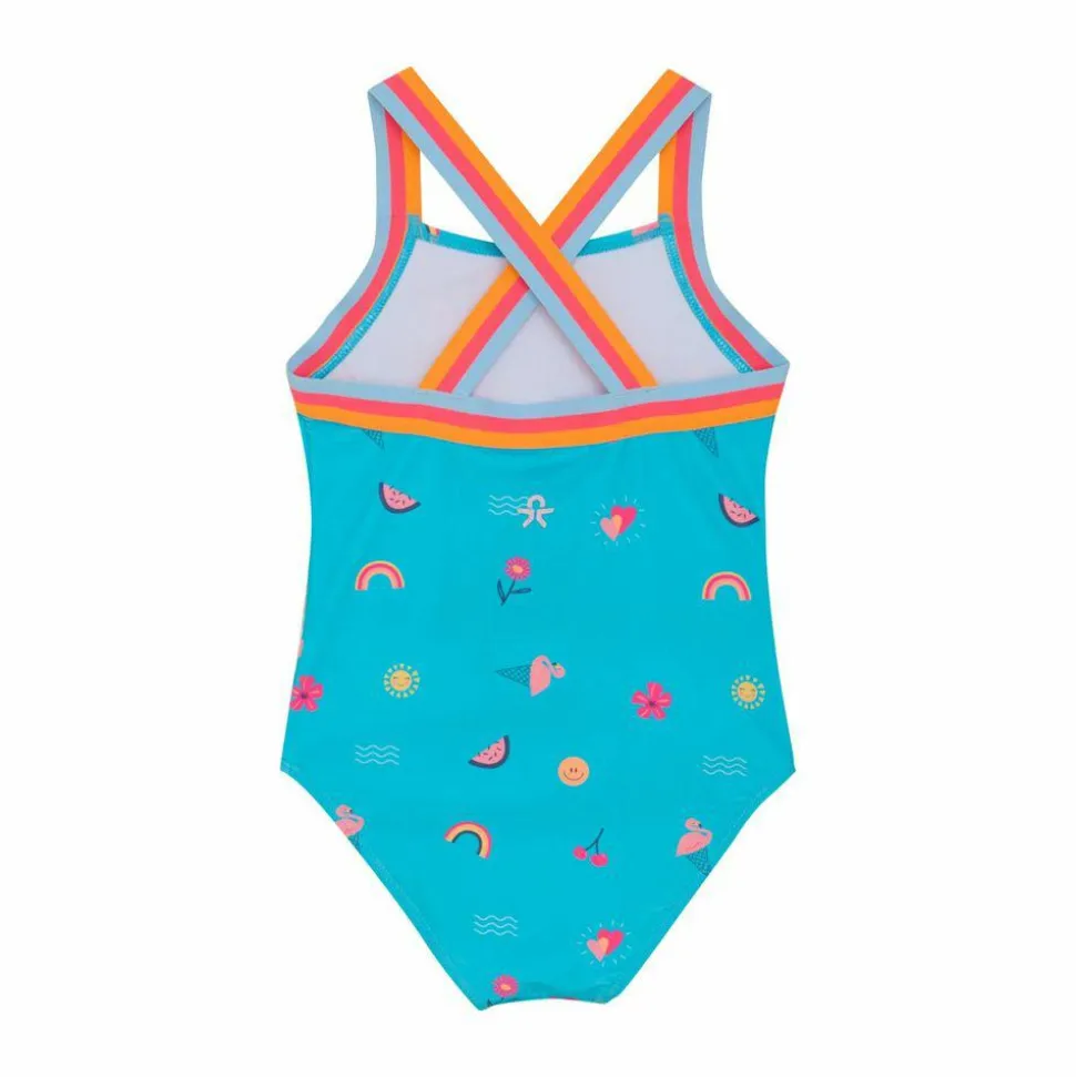 Color Kids Pige Badedragt - River Blue