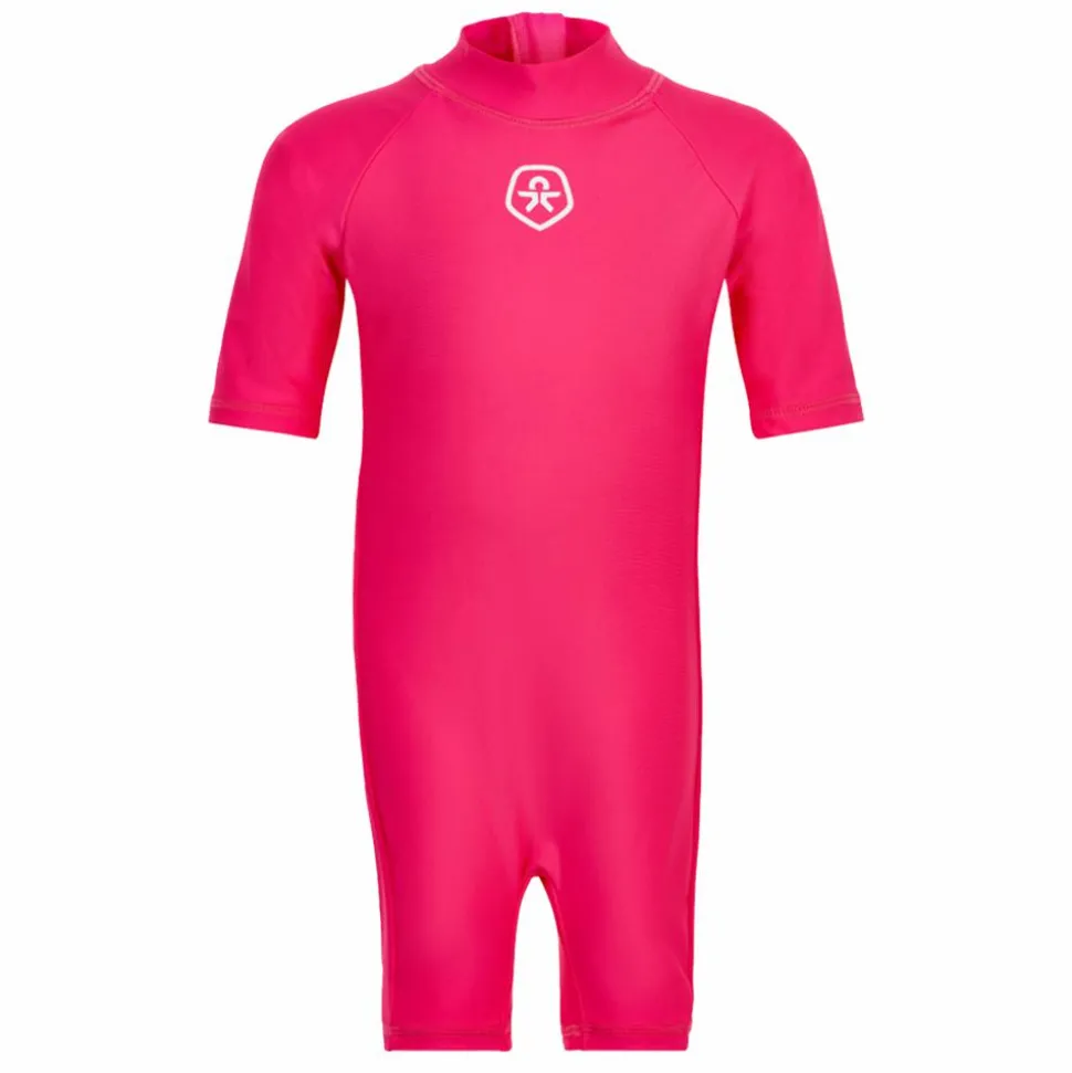 Color Kids Pige Badeheldragt - Pink Yarrow