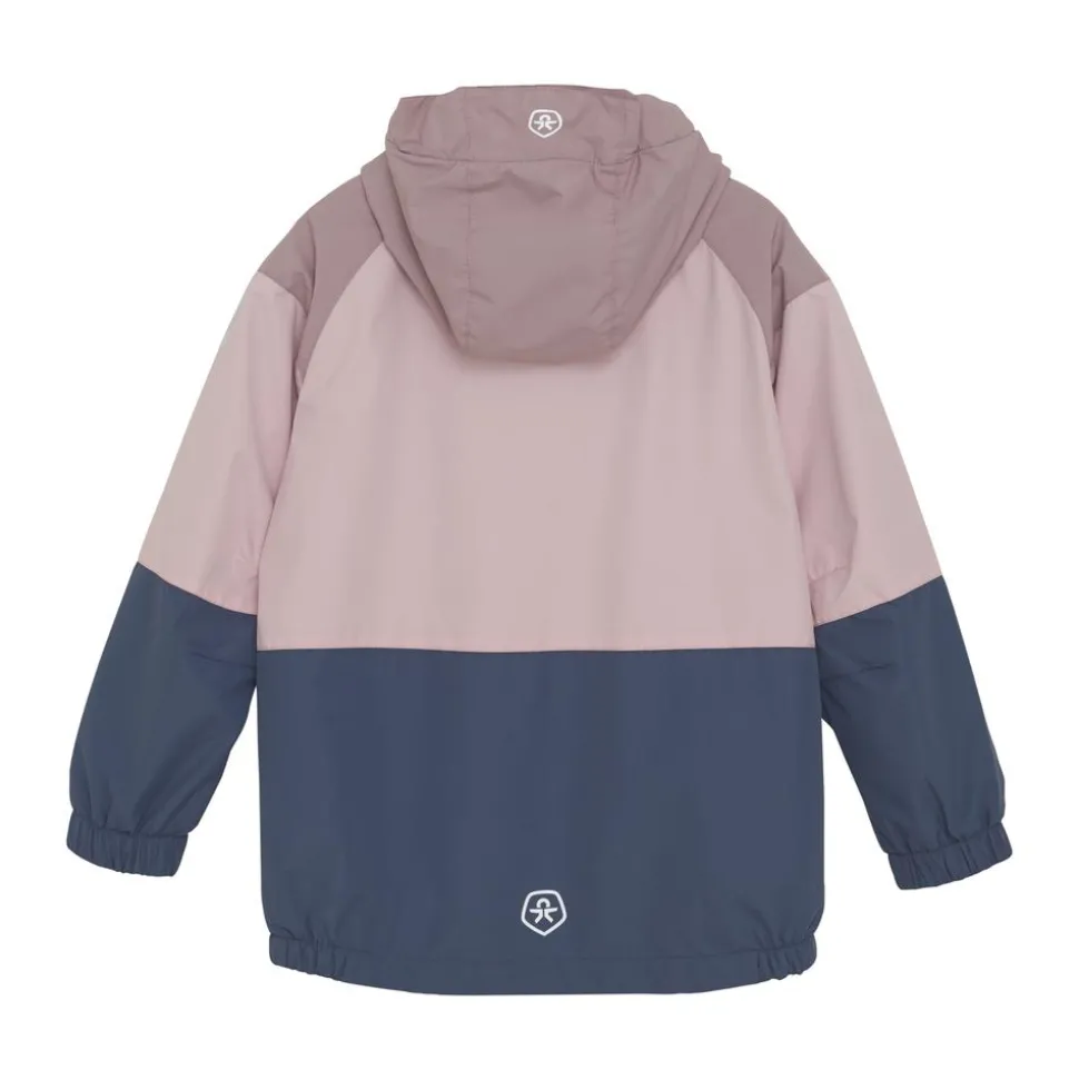 Color Kids Pige Regnjakke m. BIONIC-FINISH® ECO coating - Coral Blush