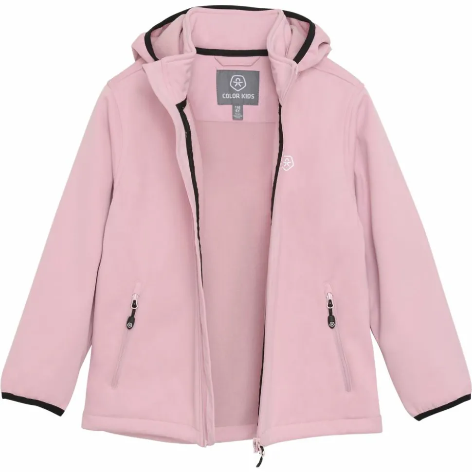 Color Kids Pige Softshell - Bleached Mauve