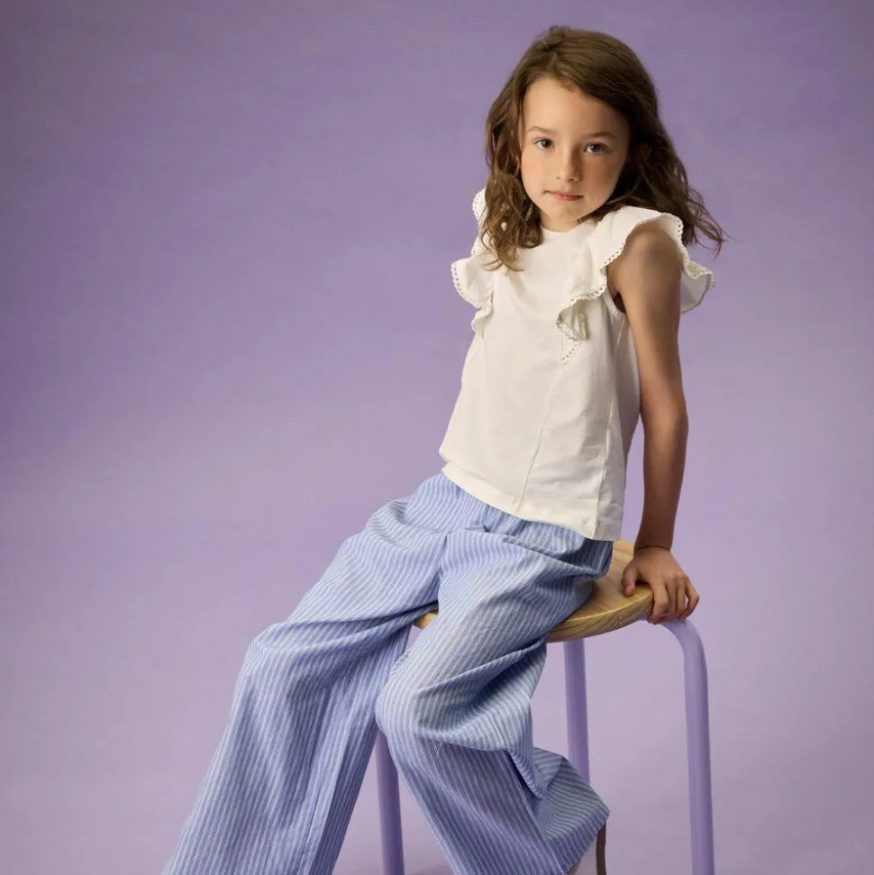 Creamie Pige Bluse - Cloud