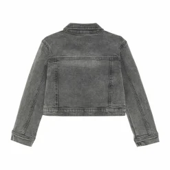 Creamie Pige Denimjakke - Light Grey Denim