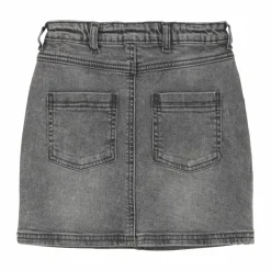 Creamie Pige Nederdel - Light Grey Denim