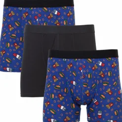 Crossbow Boxer Herre Tights - Blå m. Print