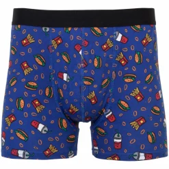 Crossbow Boxer Herre Tights - Blå m. Print