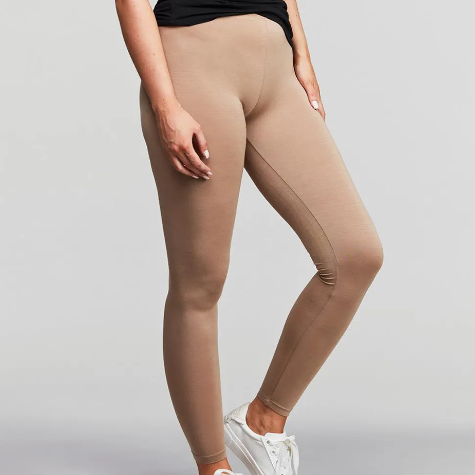 Crossbow Dame Leggings i bambus - Walnut