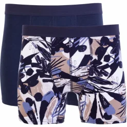 Crossbow Herre Tights i bambus - Navy/Sand