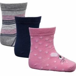 Crossbow Pige Strømper m. non-slip - Pink Mix
