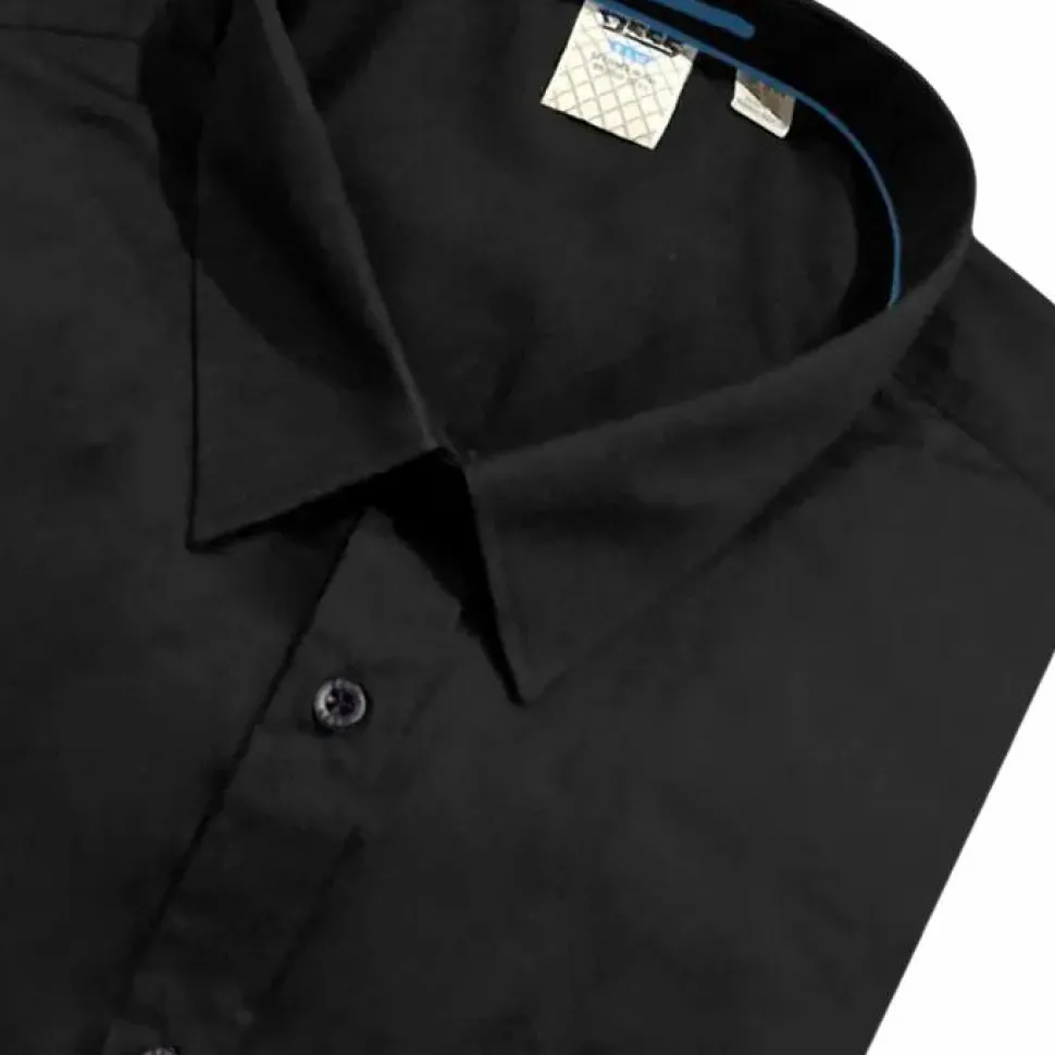 D555 Corbin Herre Skjorte Plus Size - Black