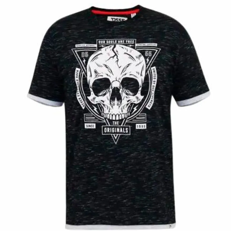 D555 Darrren Herre T-shirt Plus Size - Black Reno