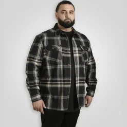 D555 Herre Skjorte - Black/Grey Check