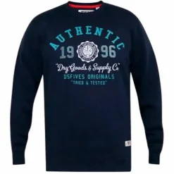 D555 Keyworth Herre Sweatshirt Plus Size - Navy