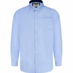 D555 Richard Herre Skjorte Plus Size - Sky Blue