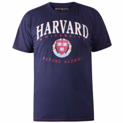 D555 Stapleford Herre T-shirt Plus Size - Navy Marl