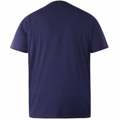 D555 Stapleford Herre T-shirt Plus Size - Navy Marl