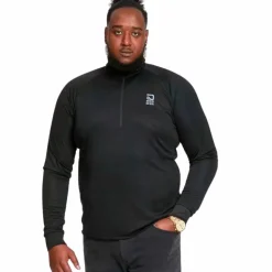 D555 Whitwell Herre Træningstrøje Plus Size - Black