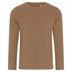 En Fant Børne Langærmet t-shirt i økologisk bomuld - Coca Mocha
