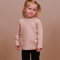 En Fant Børne Langærmet t-shirt i økologisk bomuld - Shadow Gray