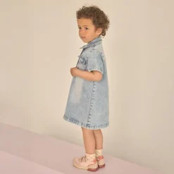 En Fant Pige Kjole - Light Blue Denim