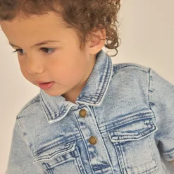 En Fant Pige Kjole - Light Blue Denim