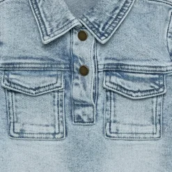 En Fant Pige Kjole - Light Blue Denim