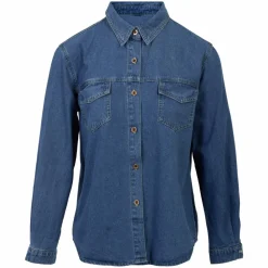 Fashion Lorrta Dame Skjorte Jakke - Denim