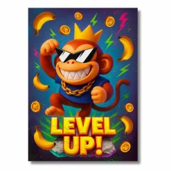 FirstGrade Monkey Børne Plakat - 50X70CM
