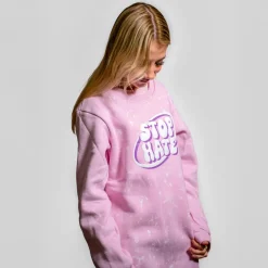 FirstGrade Naja Münster - Stop Hate Pige Sweatkjole - Lyserød