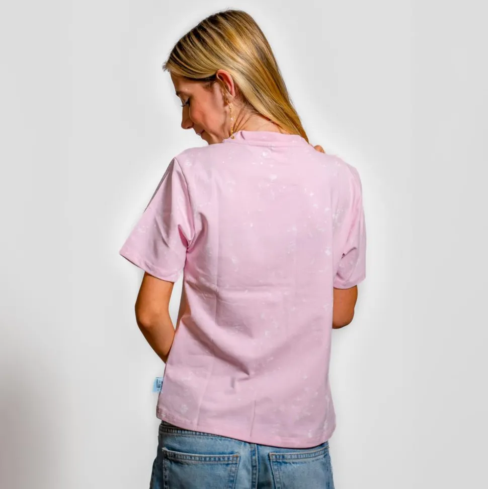FirstGrade Naja Münster - Stop Hate Pige T-shirt - Lyserød