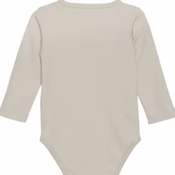 Fixoni Baby Body i økologisk bomuld - Oatmeal