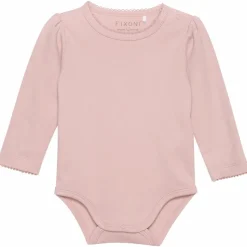 Fixoni Baby Body i økologisk bomuld - Misty Rose