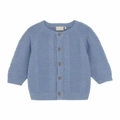 Fixoni Baby Cardigan i økologisk bomuld - Rain Washed