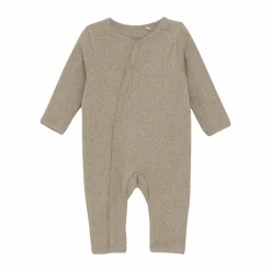 Fixoni Baby Heldragt i økologisk bomuld - Mocha Meringue Melange