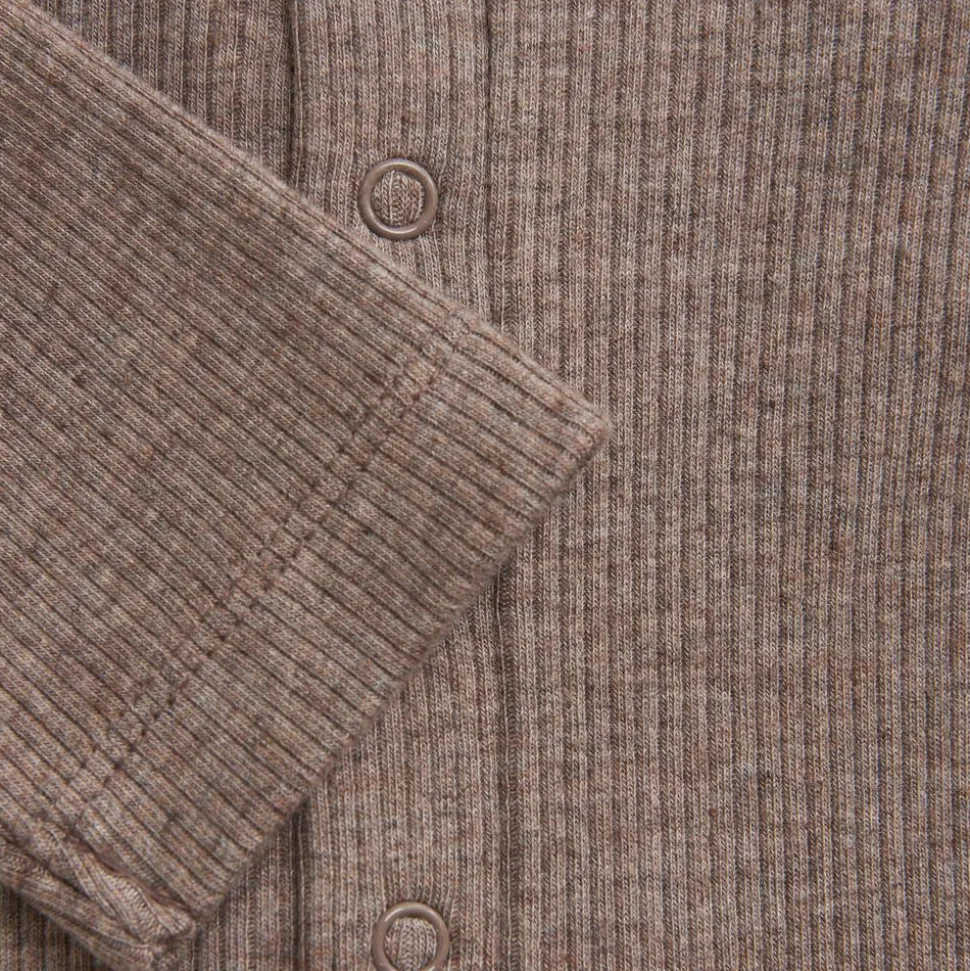 Fixoni Baby Heldragt m. stretch - Coffee Quartz Melange