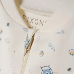 Fixoni Baby Natdragt i økologisk bomuld - Ashley Blue