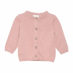 Fixoni Børne Cardigan i økologisk bomuld - Misty Rose