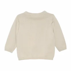 Fixoni Børne Cardigan i økologisk bomuld - Oatmeal