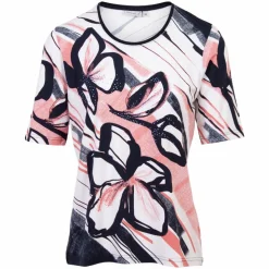Gabriella K. Dame T-shirt Plus Size - Rot