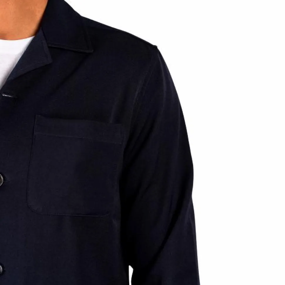 Gnious Herre Skjorte Jakke - Night Navy