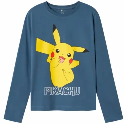Guppy Alim Pokémon Pikachu Børne Langærmet t-shirt - China Blue