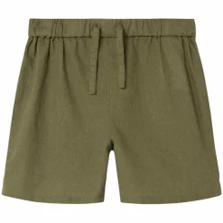 Guppy Haga Pige Shorts i hørmix - Oil Green